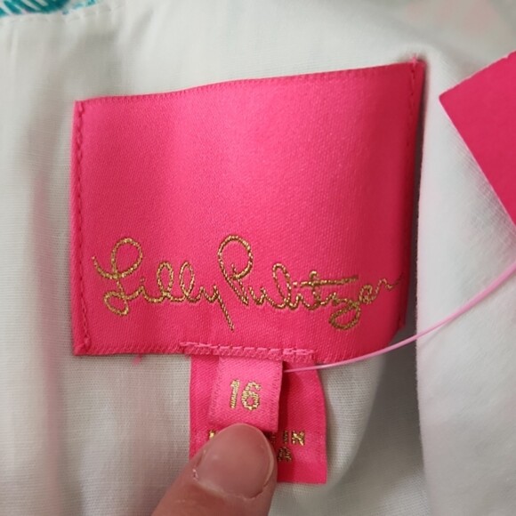 Lilly Pulitzer Mila Stretch Shift Dress, Agate Green, Size 16, NWT - Picture 9 of 12